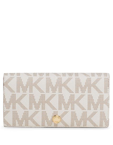 michael kors signature saffiano large slim wallet|Michael Kors saffiano tote large.